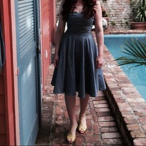 Trashy Diva Chambray “Trixie” halter dress.